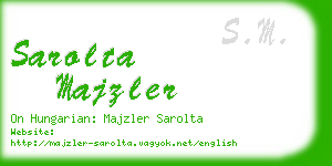 sarolta majzler business card